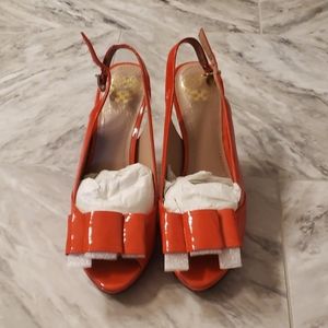 Vince Camuto Red Peeptoe Heels